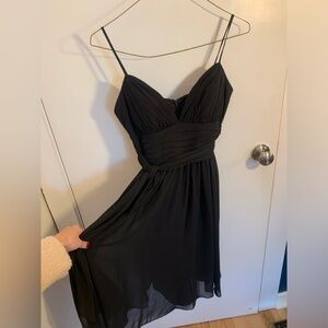 Black Formal Dress with Sash